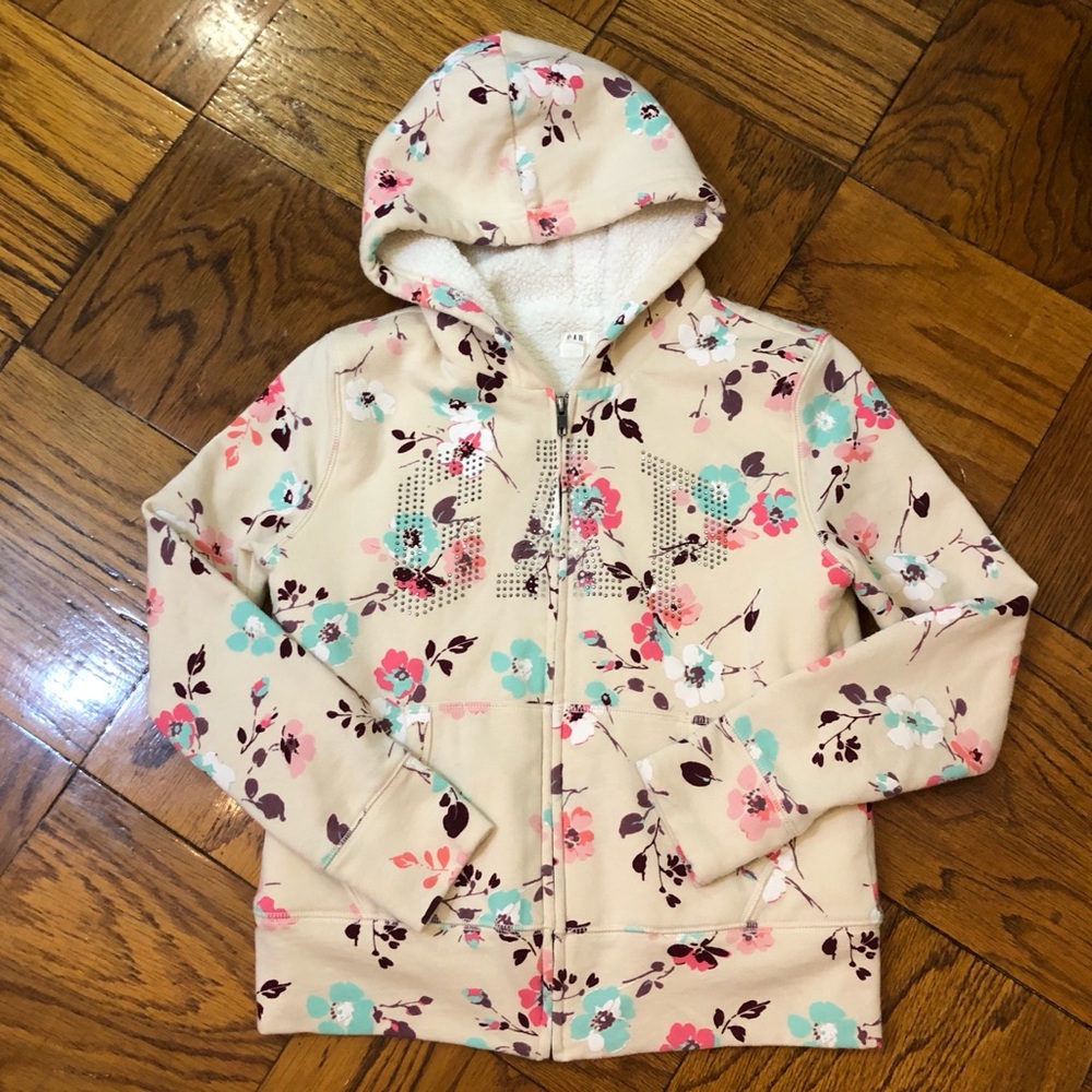 GAP Kids Girls Long Sleeve ZIP Up Hoodie XXL